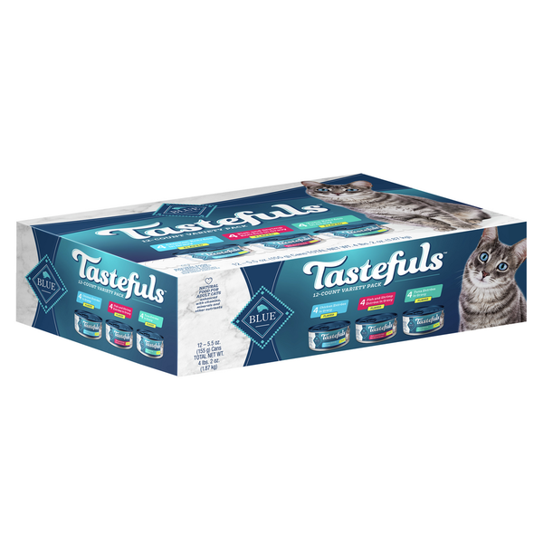 Pack de variété de nourriture humide pour chats Blue Buffalo Tastefuls en flocons