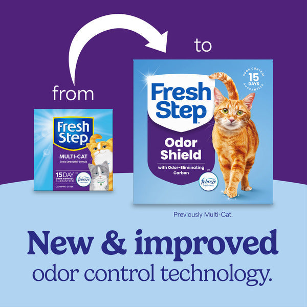Fresh Step Odor Shield Multi Cat Clumping Litter
