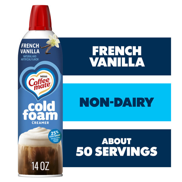 Crème à fouetter froide aromatisée à la vanille française Coffee mate