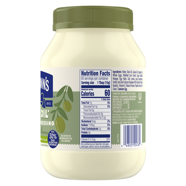 Aderezo de Mayonesa Hellmann's con Aceite de Oliva