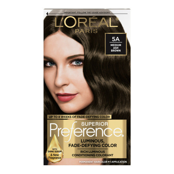 Coloración Permanente para el Cabello L'Oreal, 5A Castaño Ceniza Medio