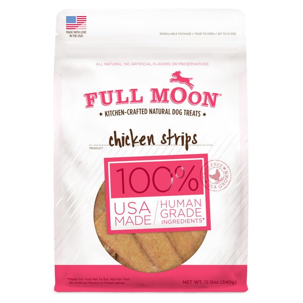 Friandises pour chiens en bandes de poulet Full Moon