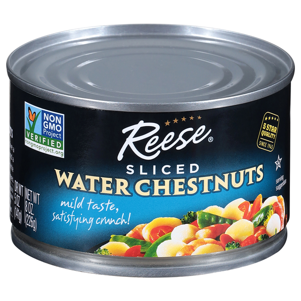 Châtaignes d'eau tranchées Reese's