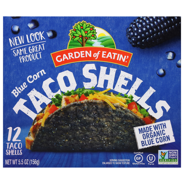 Conchas de Taco de Maíz Azul Garden of Eatin'