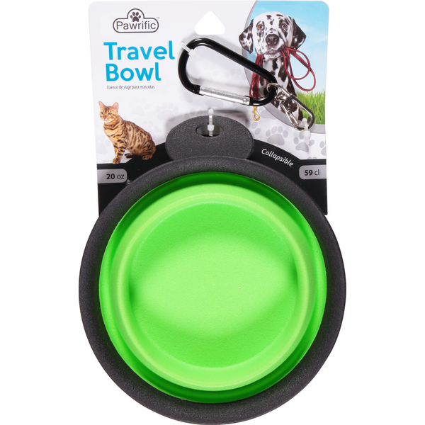 Tazón de Viaje Paw-rific - Capacidad de 20 Onzas