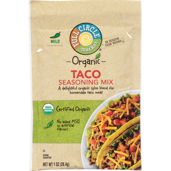 Full Circle Taco Seasoning Mix - Mild Flavor