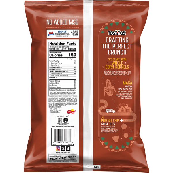 Tostitos Estilo Mexicano Tortilla Chips de Maíz Callejero