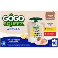 GoGo Squeez YogurtZ, Variedad Fresa/Banana