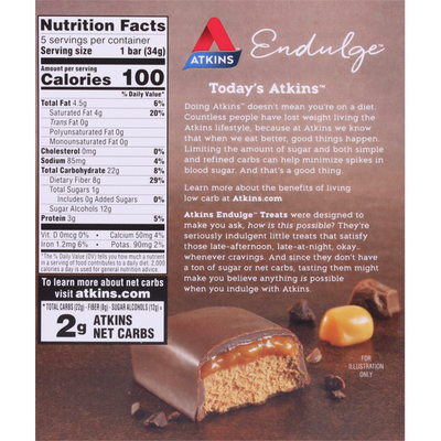 Barre de Mousse au Chocolat Caramel Atkins Endulge