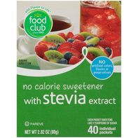 Food Club No Calorie Sweetener with Stevia Extract