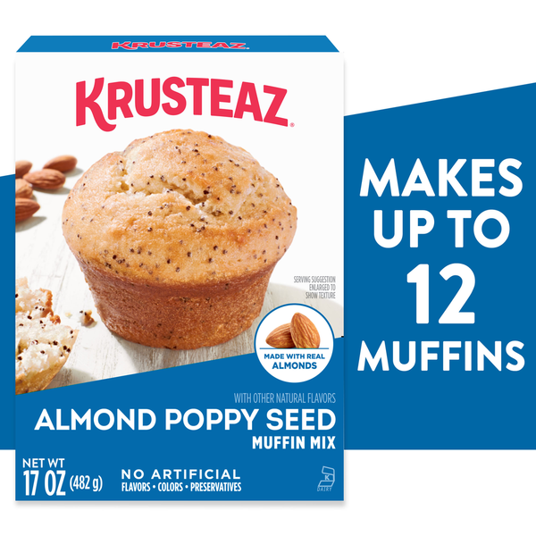 Mélange à muffins Krusteaz aux amandes et graines de pavot