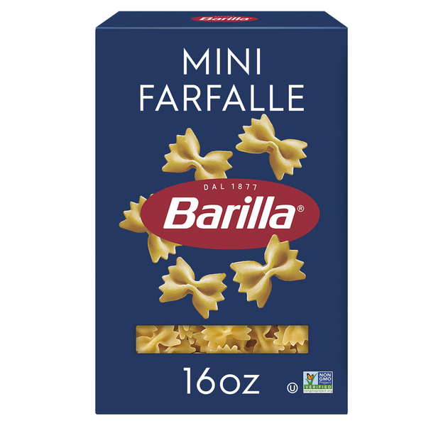 Barilla Mini Farfalle - Non-GMO Pasta with Durum Wheat Semolina