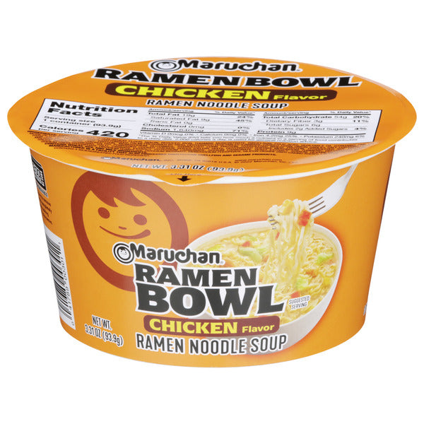 Bol de soupe de nouilles ramen au goût de poulet Maruchan
