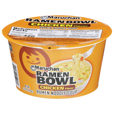 Maruchan Chicken Flavor Ramen Noodle Soup Bowl