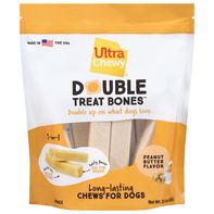 Friandises au beurre de cacahuète ultra moelleuses 2-en-1 longue durée