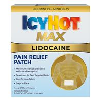 Patch de soulagement de la douleur Icy Hot avec Lidocaïne