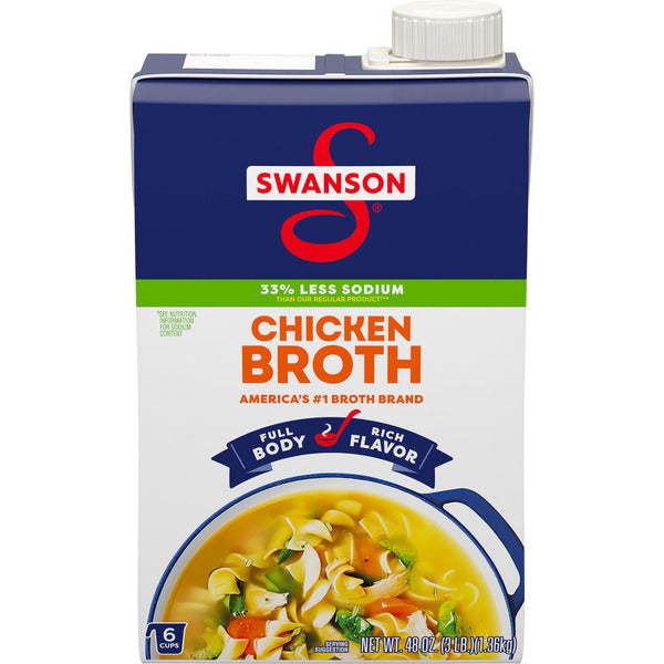 Caldo de Pollo Swanson Natural Goodness 33% Menos Sodio