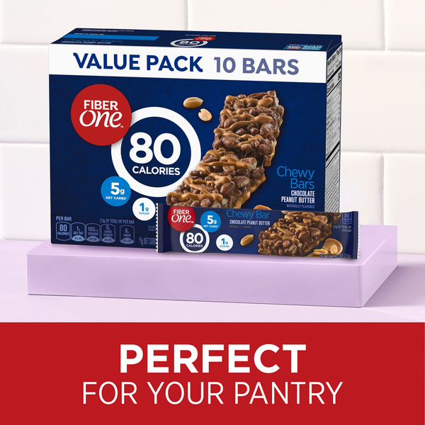 Barres de collation Fiber One 80 calories au chocolat et au beurre de cacahuète