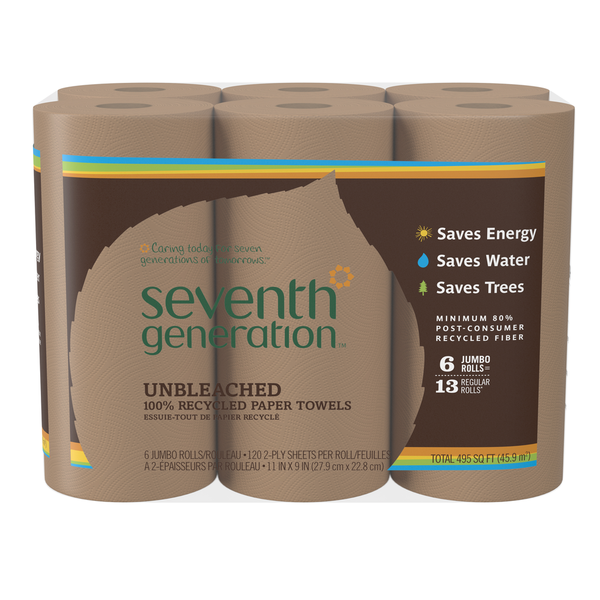 Seventh Generation Unbleached Chlorine Free Paper Towels