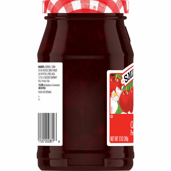 Smucker's Cherry Preserves - Premium Fruit Spread