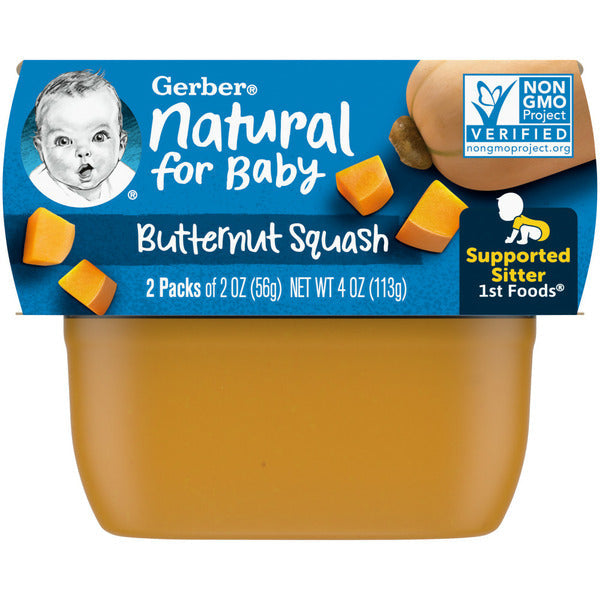 Gerber Butternut Squash Baby Food Tubs