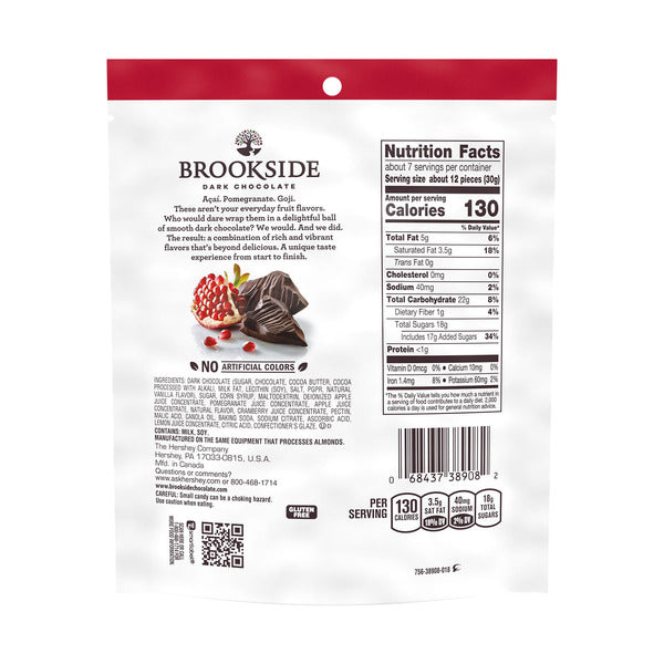 BROOKSIDE Dark Chocolate & Pomegranate Snacking Chocolate, 7 oz