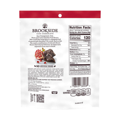 Chocolate para picar BROOKSIDE de chocolate negro y granada, 7 oz