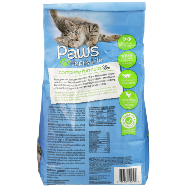 Paws Happy Life Fórmula Completa de Pollo para Gatos