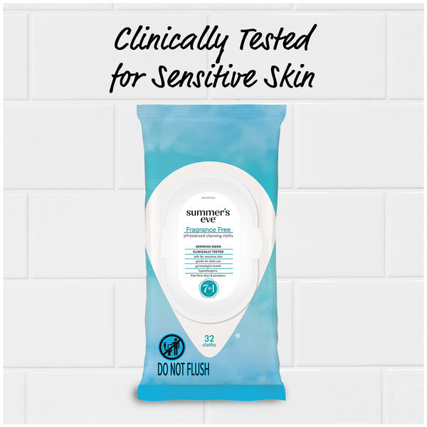 Summer's Eve Fragrance Free Feminine Cleansing Wipes