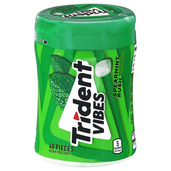 Gomme Trident Vibes sans sucre goût menthe verte