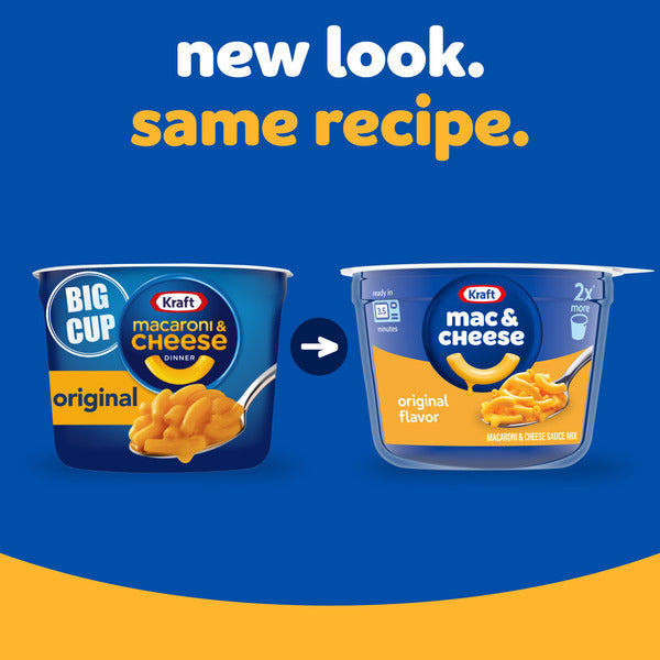 Kraft Original Mac & Cheese Cena en Taza Grande Fácil de Microondas