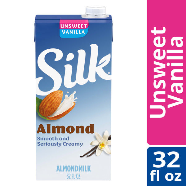 Silk Unsweetened Vanilla Almond Milk - Dairy-Free & Vegan