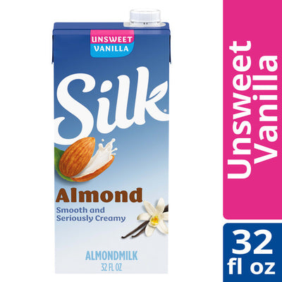Silk Unsweetened Vanilla Almond Milk - Dairy-Free & Vegan