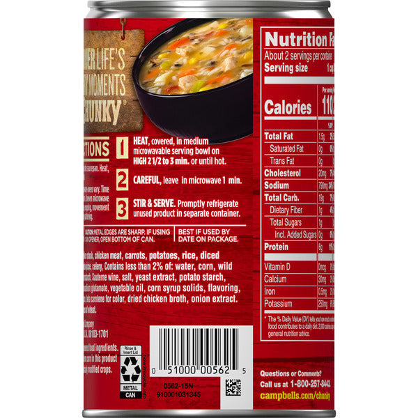 Sopa de Pollo Sabroso de Campbell's con Arroz Blanco y Salvaje