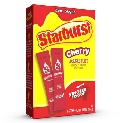 Mezcla de Bebida de Cereza STARBURST - Refresco Bajo en Calorías