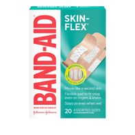 BAND-AID Skin-Flex Adhesive Bandages para Primeros Auxilios