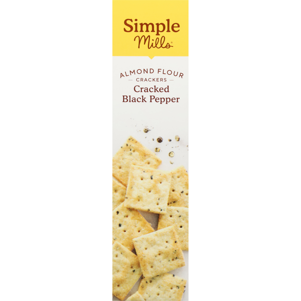 Simple Mills Almond Flour Crackers - Cracked Black Pepper