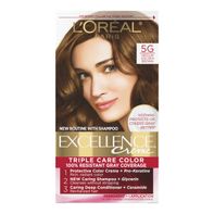 L'Oreal Creme Permanent Triple Care Hair Color, 5G