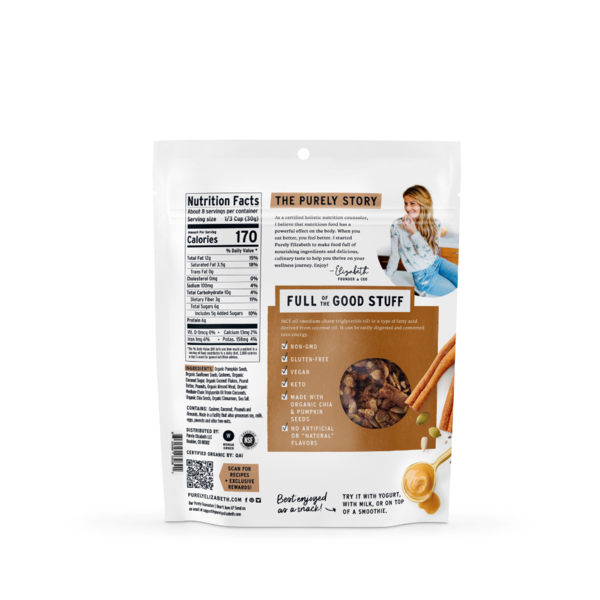 Purely Elizabeth Cinnamon Peanut Butter Grain-Free Keto Granola