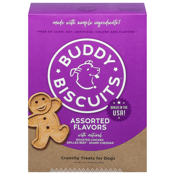 Buddy Biscuits Crunchy Dog Treats - Assorted Flavors