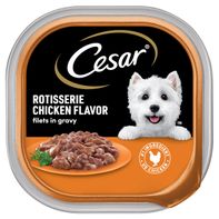 Cesar Filets en Salsa Comida Húmeda para Perros Adultos, Pollo Asado