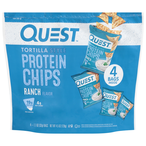 Quest Protein Chips - Ranch Flavor, Tortilla Style