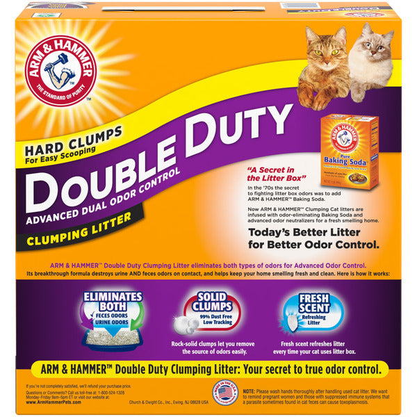 Arm & Hammer Doble Deber Control Avanzado de Olores Arena para Gatos