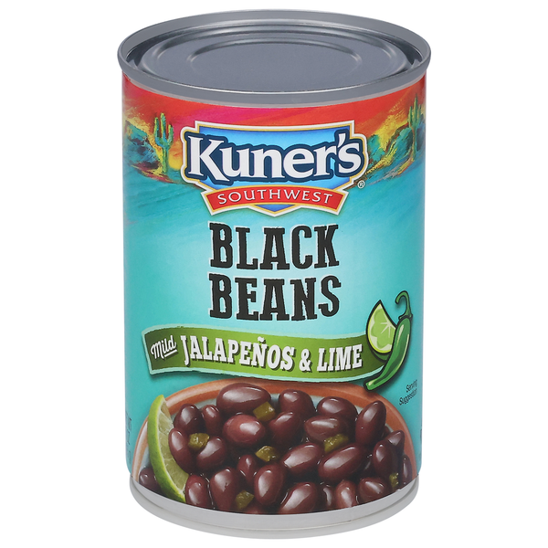 Frijoles Negros de Kuner con Jalapeños Suaves y Lima