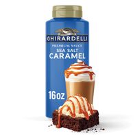 Salsa de Caramelo con Sal Marina Ghirardelli Premium, 16 oz