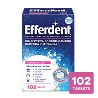 Tablettes de nettoyage Efferdent pour prothèses dentaires et appareils de maintien