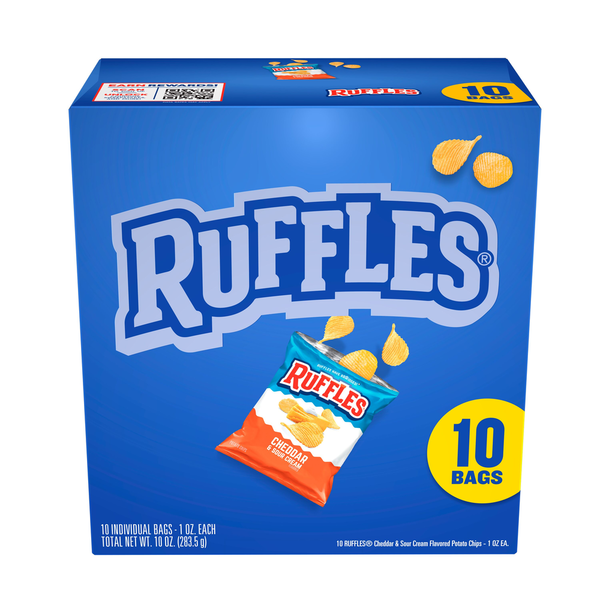 Chips Ruffles au Cheddar et à la Crème Sure