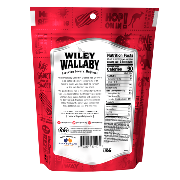 Wiley Wallaby Classic Red Licorice