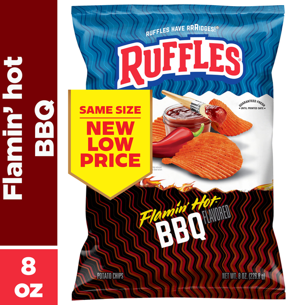 Ruffles Flamin' Hot BBQ Potato Chips