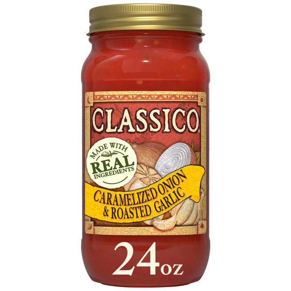 Sauce à Pâtes Classico aux Oignons Caramélisés et Ail Rôti